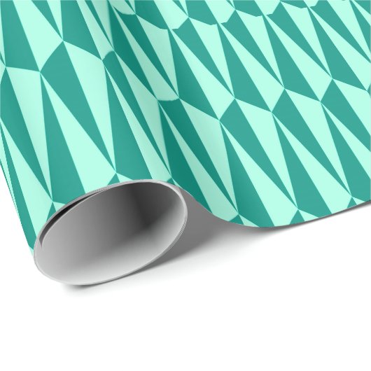 Geometrisch gemiddelde, turkooizen en aqua cadeaupapier (Rol Hoek)