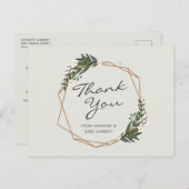 Geometrisch Genderneutraal Baby shower Bedankt Briefkaart (Voorkant / Achterkant)