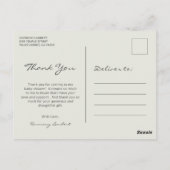 Geometrisch Genderneutraal Baby shower Bedankt Briefkaart (Achterkant)