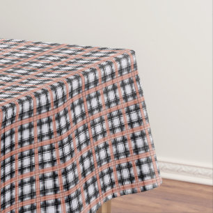 Geometrisch geruit patroon geruit bruin tafelkleed