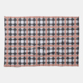 Geometrisch geruit patroon geruit bruin theedoek (Horizontaal)