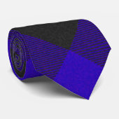 Geometrisch geruit patroon heren formele halsbedek stropdas (Opgerold)