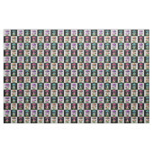 Geometrisch geruite paddenstoel ontwerp stof (Yard (91,4 cm))