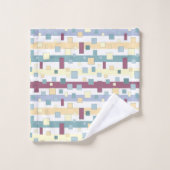 Geometrisch gestreepte patroon bad handdoek (Wasdoekje)