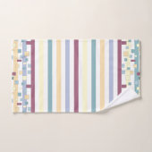 Geometrisch gestreepte patroon bad handdoek (Handdoek)