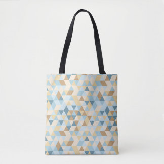 Geometrisch gevarieerd tote bag