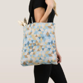 Geometrisch gevarieerd tote bag (Dichtbij)