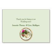 Geometrisch - Glitter Flower Bouquet Theme Kaart (Achterkant)