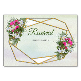 Geometrisch - Glitter Flower Bouquet Theme Kaart