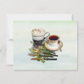 Geometrisch - Glitter Flower Bouquet Theme Kaart (Achterkant)