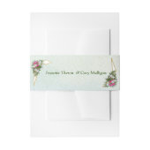 Geometrisch - Glitter Flower Bouquet Uitnodigingen Wikkel (Voorkant Voorbeeld)