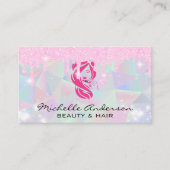 Geometrisch | Glitter Pixie Dust Drip | Sparkle Visitekaartje (Voorkant)