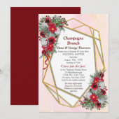 Geometrisch - Glitter Wedding Shower - Uitnodiging (Voorkant / Achterkant)