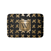 Geometrisch Golden Abstract Badmat (Voorkant)