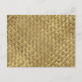 Geometrisch Golden Basketweve Graphic Pattern Briefkaart (Voorkant)