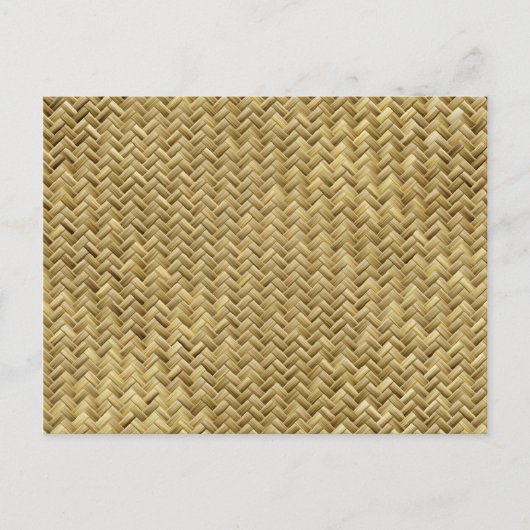 Geometrisch Golden Basketweve Graphic Pattern Briefkaart (Voorkant)
