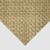 Geometrisch Golden Basketweve Graphic Pattern Tissuepapier (Detail)