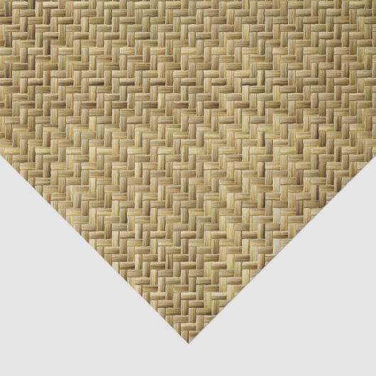 Geometrisch Golden Basketweve Graphic Pattern Tissuepapier (Detail)