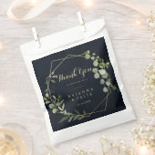 Geometrisch Goud Blauw Groen Dank u Bruiloft Bedankzakje (Geknipt)