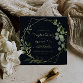 Geometrisch Goud Blauw Groen Koppels Douche Kaart