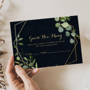 Geometrisch Goud Blauw Groen Raad hoeveel Game Kaa Visitekaartje