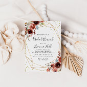Geometrisch goud Glitter Bridal Brunch Vrijgezelle Kaart