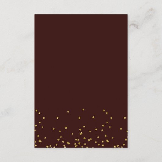 Geometrisch Goud Glitter Lente Bruiloft Wishing We Informatiekaartje (Achterkant)