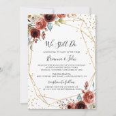 Geometrisch goud glitter We doen nog steeds geloft Kaart (Voorkant)