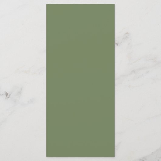 Geometrisch Goud Groen Herfst Diner Menu (Achterkant)