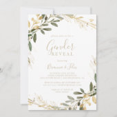 Geometrisch Goud Groen Herfst Geslacht Onthullen P Kaart (Voorkant)