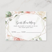 Geometrisch Goud Groen Raad hoeveel Game Kaart Visitekaartje (Voorkant)