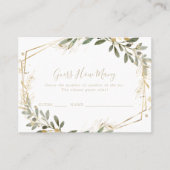 Geometrisch goud groen raden hoeveel spel Kaart Visitekaartje (Voorkant)