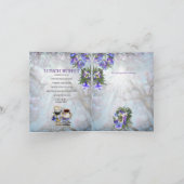 Geometrisch Goud & Jacaranda Bloemen Paar Douche (Binnen)