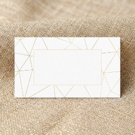 Geometrisch goud lijst gastnaamplaatje plaatskaartje
