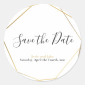 Geometrisch goud, met uitzondering van de datum ronde sticker (Voorkant)