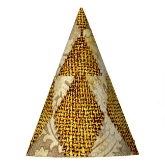 Geometrisch goud: Retro Patroon verfijning. Feesthoedjes