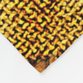 Geometrisch goud: Retro Patroon verfijning. Fleece Deken (Hoek)