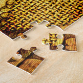 Geometrisch goud: Retro Patroon verfijning. Legpuzzel (Zijkant)