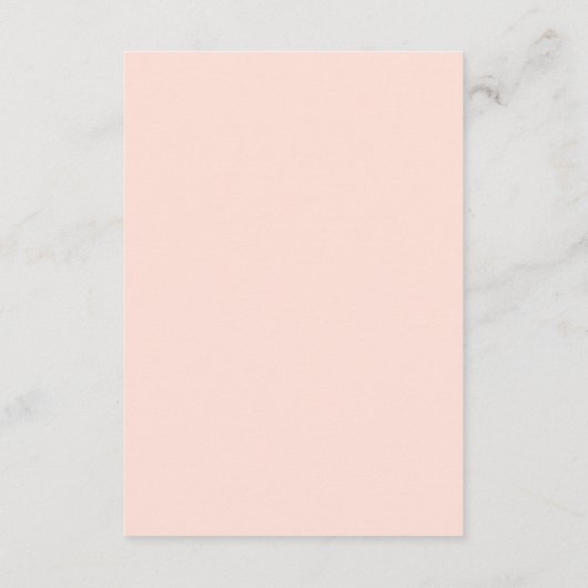Geometrisch goud roze blush bloemenbruiloft recept informatiekaartje (Achterkant)