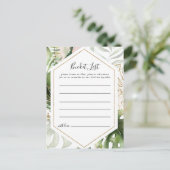 Geometrisch Goud Tropisch groen Emmerlijst Kaarten (Staand voorkant)