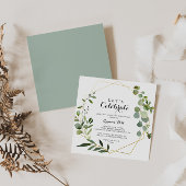 Geometrisch Goud Tropisch Laten we feest vieren Kaart