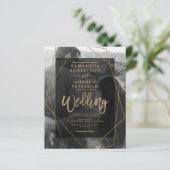 Geometrisch goud, typografie, foto's, bruiloft (Staand voorkant)