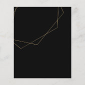 Geometrisch goud, typografie, foto's, bruiloft (Achterkant)