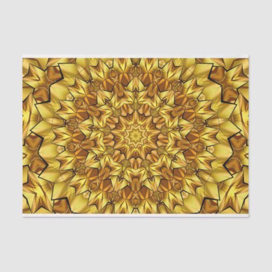 geometrisch gouden abstract tissuepapier (Voorkant)