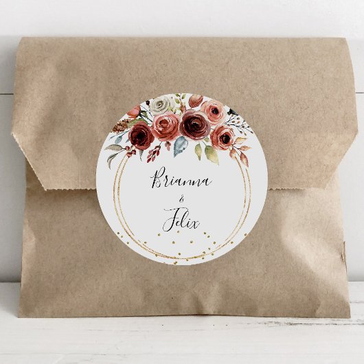 Geometrisch Gouden Glitter Bruiloft Envelop Afdich Ronde Sticker