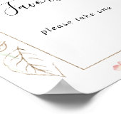 Geometrisch gouden groen bladwerk bloemig gunst te poster (Hoek)