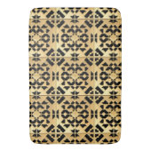 Geometrisch gouden paneel badmat (Voorkant Verticaal)