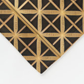 Geometrisch gouden paneel fleece deken (Hoek)