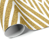 Geometrisch goudglitter naadloos patroon cadeaupapier (Rol Hoek)