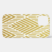 Geometrisch goudglitter naadloos patroon Case-Mate iPhone case (Achterkant (horizontaal))